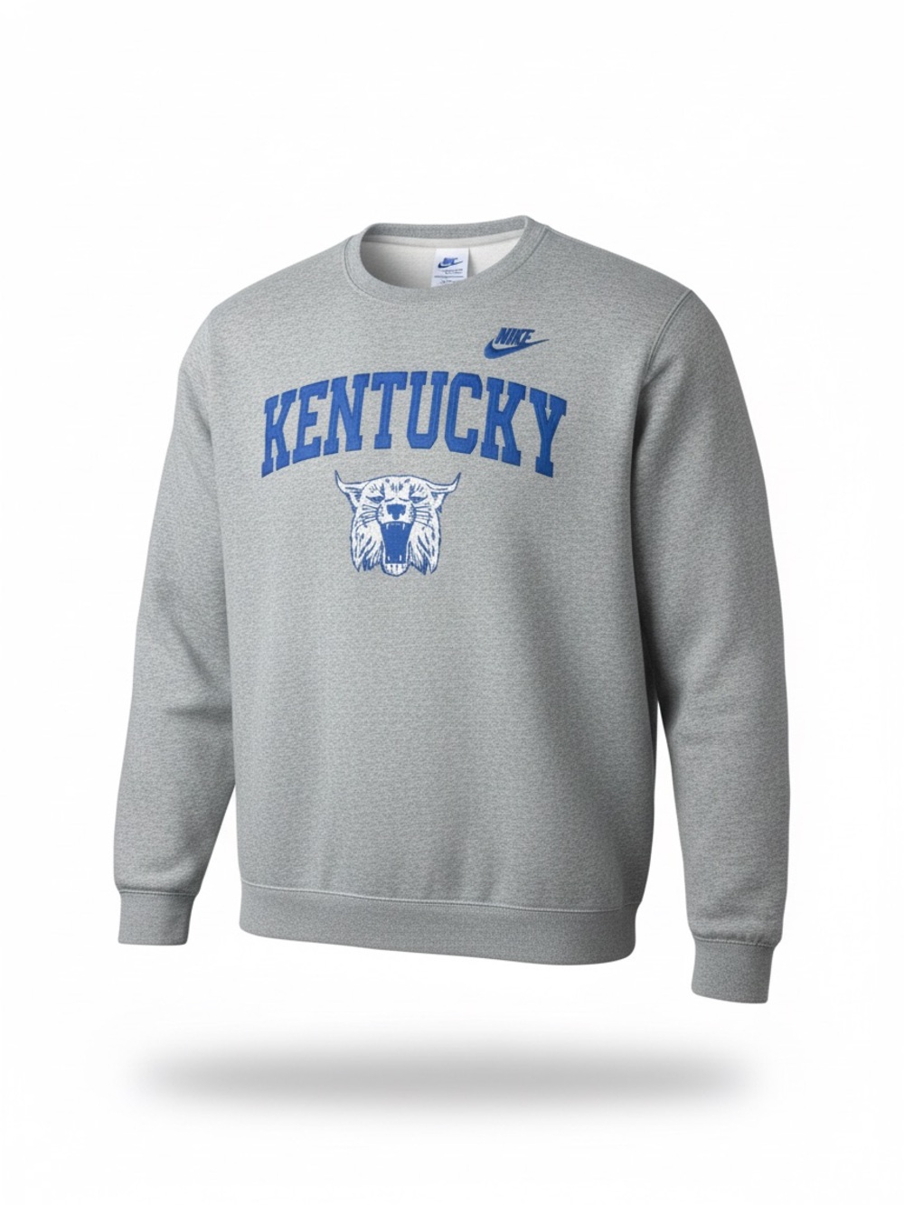 Nike Kentucky Wildcats Sweatshirt XXL Gray Embroidered UK NCAA Crewneck